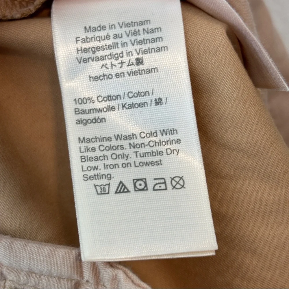 J Crew womens tan casual straight leg Slouchy boyfriend chino pant size 29 AV253
